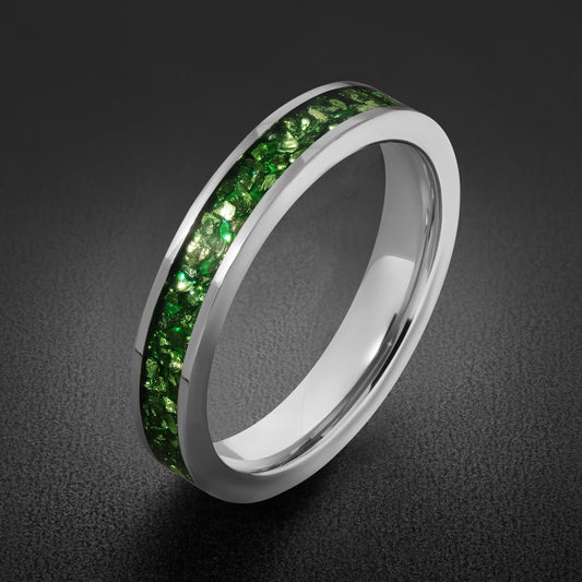 Emerald Ring for Men ~ Unique Engagement Ring ~ Statement Ring for Him/Her ~ Modern Emerald Jewelry ~ Festival Emerald Ring ~