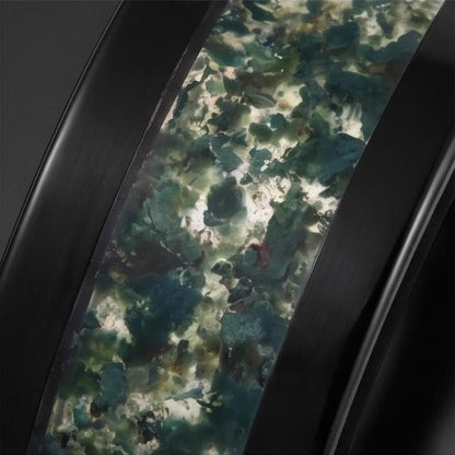 Moss Agate Mens Ring ~ Black Tungsten Moss Agate Band ~ Natural Forest Inlay Band (4mm & 8mm) ~ Mens Wedding Band ~ Engagemen