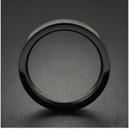 Moss Agate Mens Ring ~ Black Tungsten Moss Agate Band ~ Natural Forest Inlay Band (4mm & 8mm) ~ Mens Wedding Band ~ Engagemen