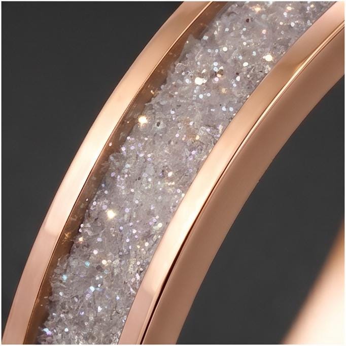 Moonstone Ring, Rose Gold Tungsten Ring, Rose Gold Wedding Ring, Mens Wedding Band, Womens Ring, Anniversary Ring, Engagement