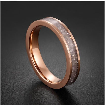 Moonstone Ring, Rose Gold Tungsten Ring, Rose Gold Wedding Ring, Mens Wedding Band, Womens Ring, Anniversary Ring, Engagement