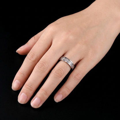 Tungsten Carbide Moonstone Ring ~ Silver Wedding Band (4mm & 8mm) ~ Moonstone Mens Wedding Ring ~ Moonstone Jewelry ~ Silver 