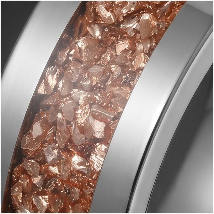 Morganite Ring, Silver Tungsten Ring, Mens Wedding Band, Womens Wedding Ring, Anniversary Gift, Comfort Fit, 4mm Ring, 8mm Ri