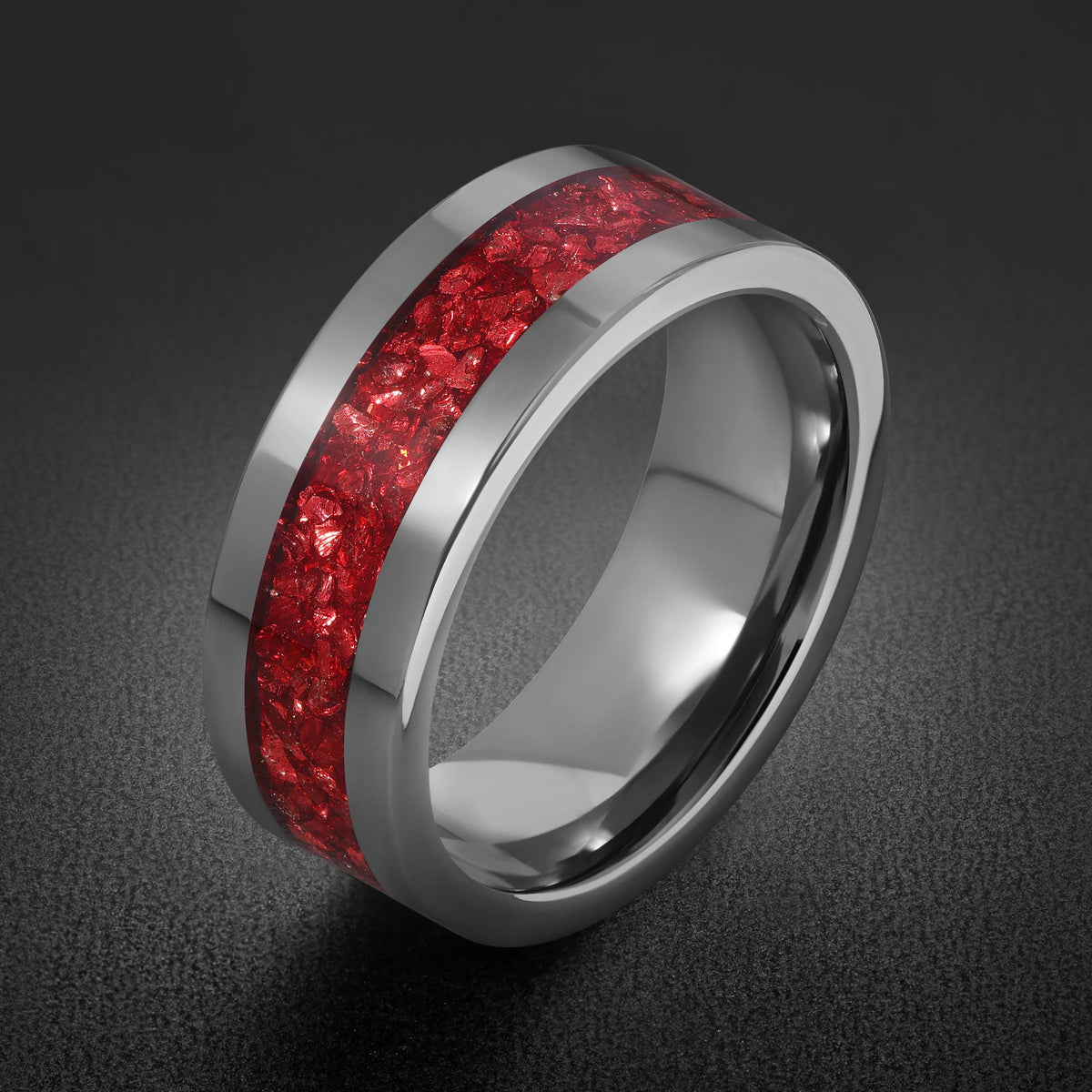 Silver Ruby Ring with Handcrafted Band | Elegant Anniversary and Birthday Gift | Vibrant Statement Jewelry for Casual or Form
