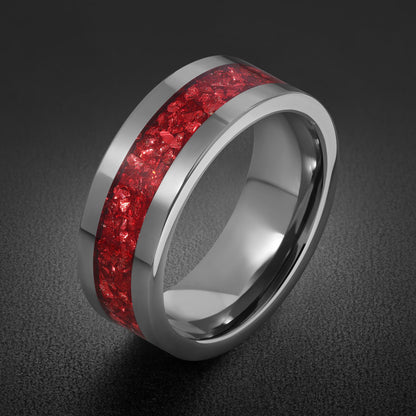 Silver Ruby Ring with Handcrafted Band | Elegant Anniversary and Birthday Gift | Vibrant Statement Jewelry for Casual or Form