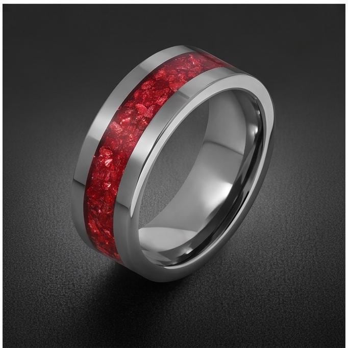 Silver Ruby Ring with Handcrafted Band | Elegant Anniversary and Birthday Gift | Vibrant Statement Jewelry for Casual or Form