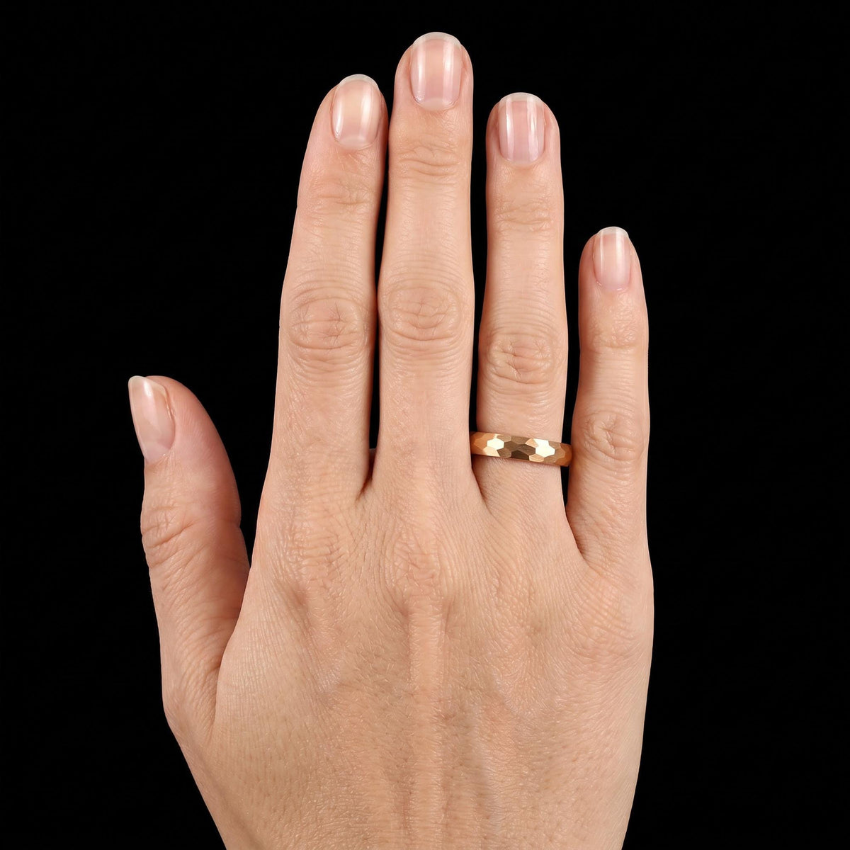 Hammered Gold Ring, Gold Tungsten Ring, Gold Wedding Ring, Mens Wedding Band, Womens Ring, Anniversary Ring, Engagement Ring,