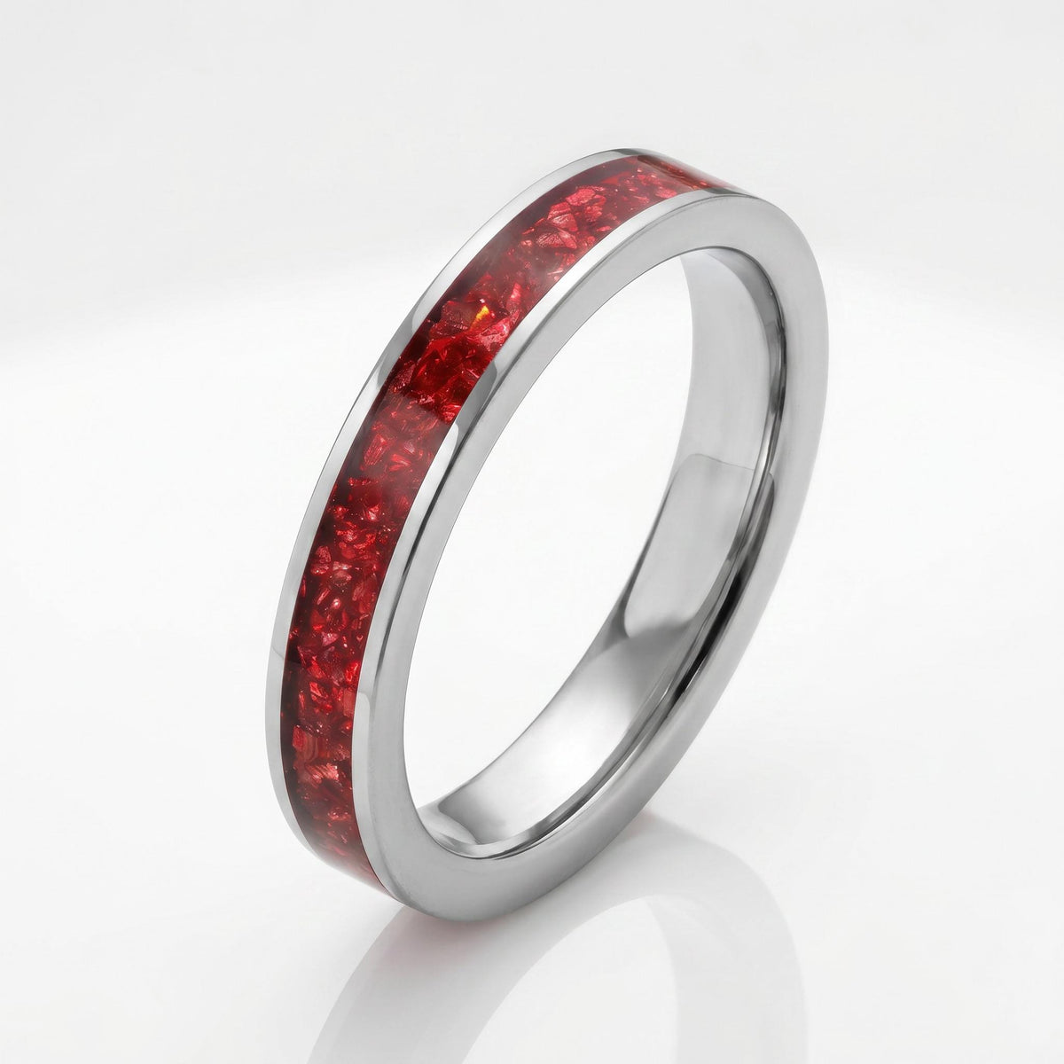 Silver Ruby Ring with Handcrafted Band | Elegant Anniversary and Birthday Gift | Vibrant Statement Jewelry for Casual or Form