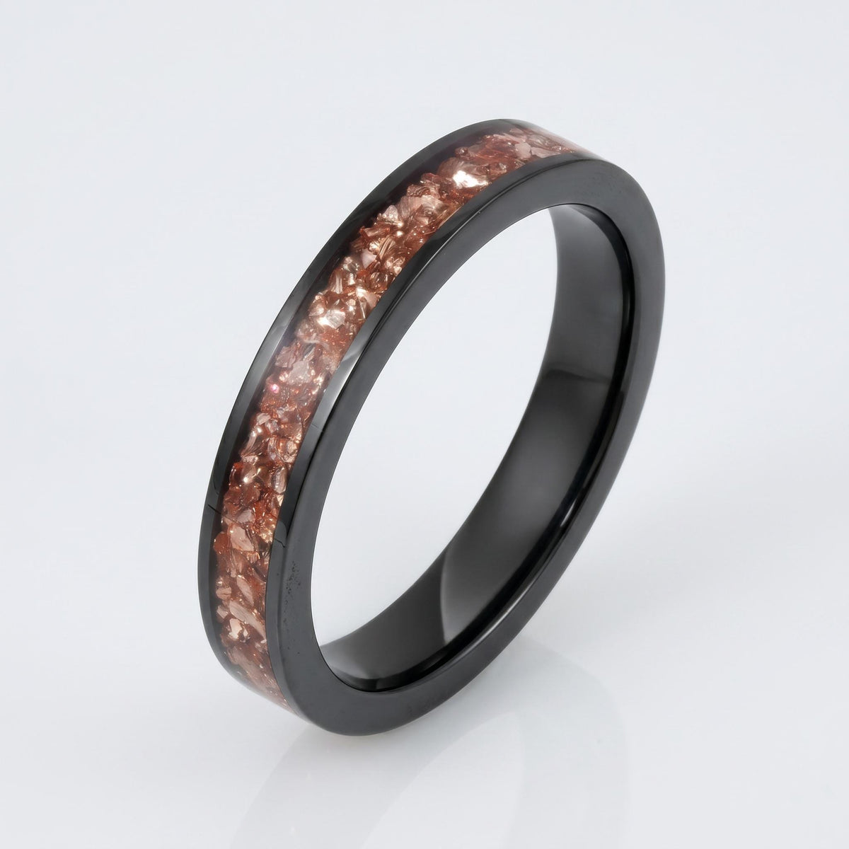 Morganite ring, black tungsten ring, mens wedding band, womens wedding ring, anniversary gift, comfort fit, 4mm ring, 8mm rin
